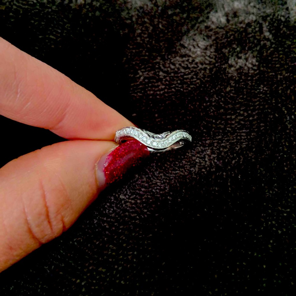 14 Karat White Gold Diamond Ring